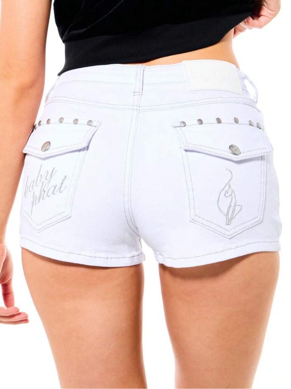 Baby Phat White Women's Denim Shorts